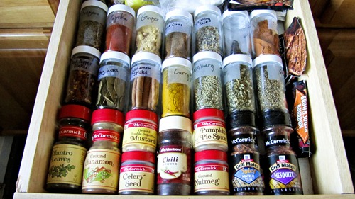 spice drawer after