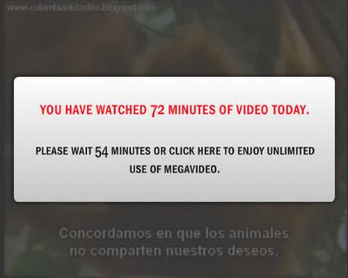 COMO VER VIDEOS MAS DE 72 MINUTOS EN MEGAVIDEO