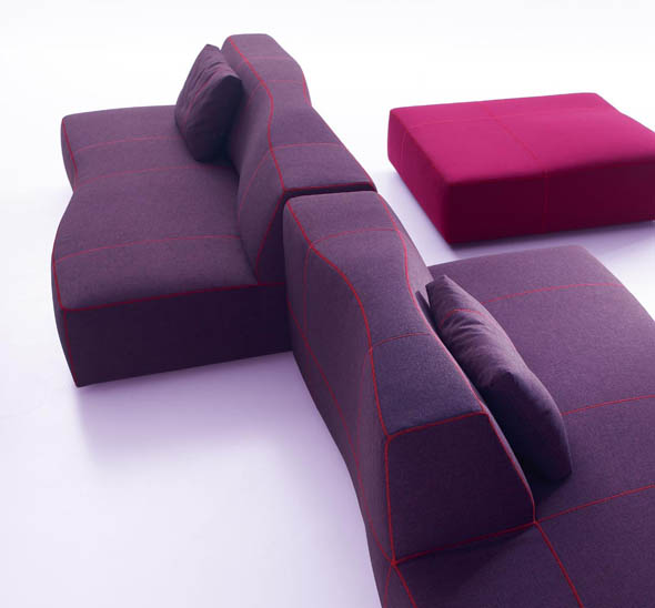 minimalist bend sofa set design