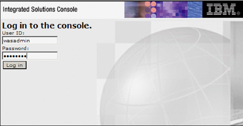 WebSphere Portal 7 Login Console