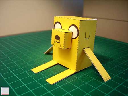 Adventure Time Paper Toy Jake