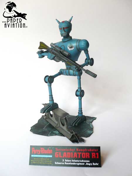 Perry Rhodan Gladiator R1 Papercraft Robot