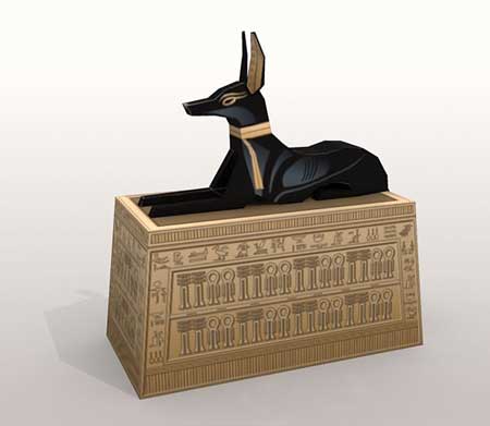 Anubis Box Papercraft