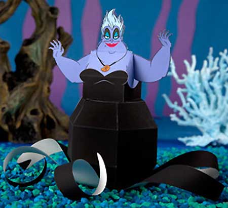 Little Mermaid Papercraft Ursula