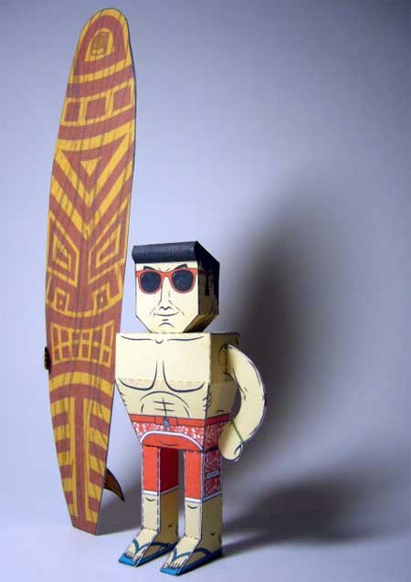 The Surfer Papercraft