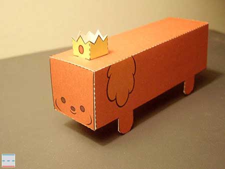 Adventure Time Hot Dog Princess Papercraft