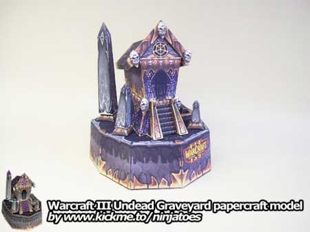 Undead Graveyard Papercraft
