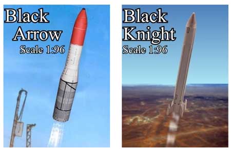 BLACK ARROW & Black Knight Rocket Papercraft