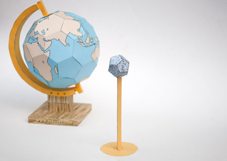 Rotating Globe Papercraft