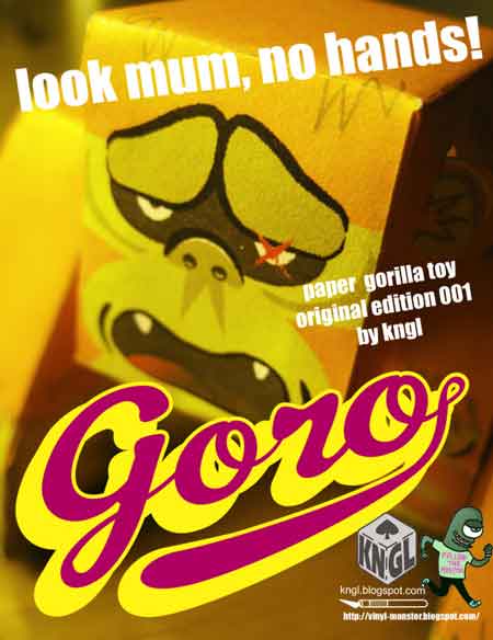 GORO Gorilla Paper Toy