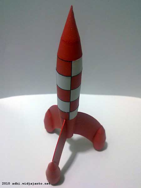 Tintin Rocket Ship Papercraft