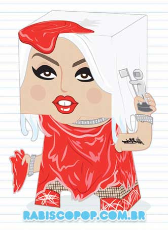 Lady Gaga Meat Dress Papercraft