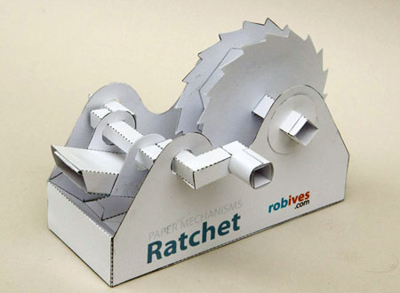 Ratchet Mechanism Papercraft