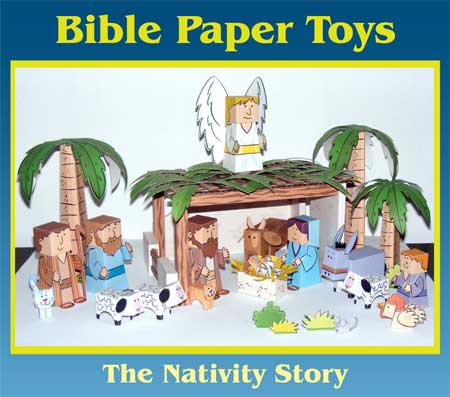 Bible Papercraft Nativity Scene