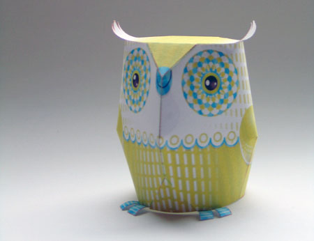 3EyedBear Owl Paper Toy