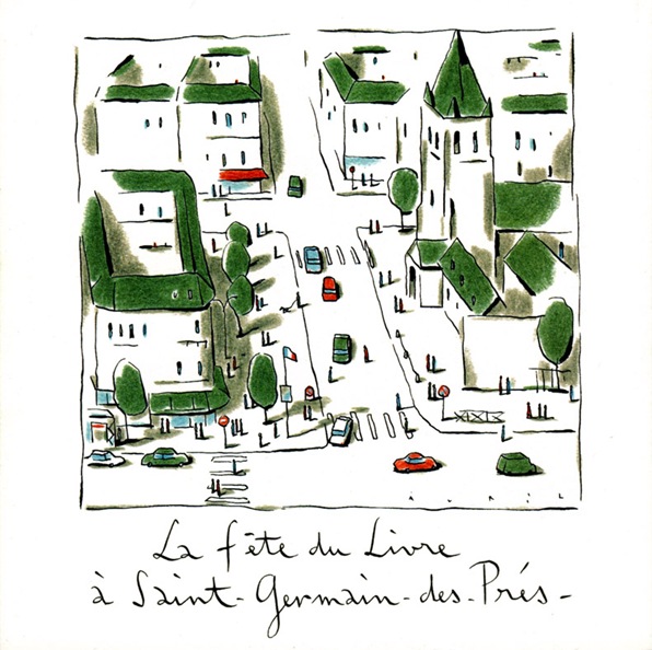 1998 11 Fête du livre à Saint-Germain des Prés invitation proclamation palmarès