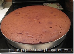 Chocolate cake all baked