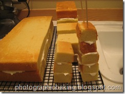 All the cakes stacked All the cakes stacked