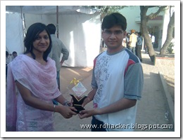 Me at techfest :) and We Won :P