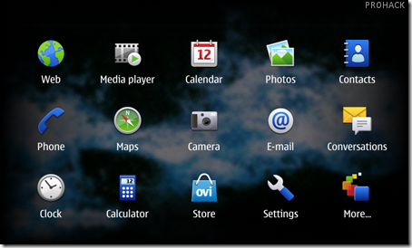 N900 Maemo 5 Interface
