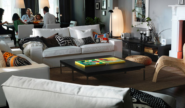 Modern and Elegant Living Room Interior Decoration Ideas 2011 From IKEA