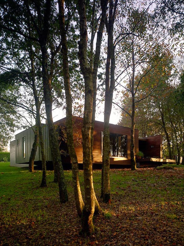 Contemporary Levitating Forest Wooden Home Architecture Natural Design Ideas
