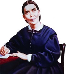 Ellen G. White, a woman everyone thought was a prophet even though her visions were due to a head injury. Yeah, that'd *totally* go over today...
