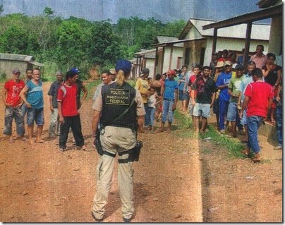Trabalhadores rurais, em regime de escravidão libertados pela polícia, 2008