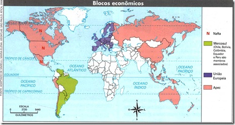 Mapa Blocos Econômicos
