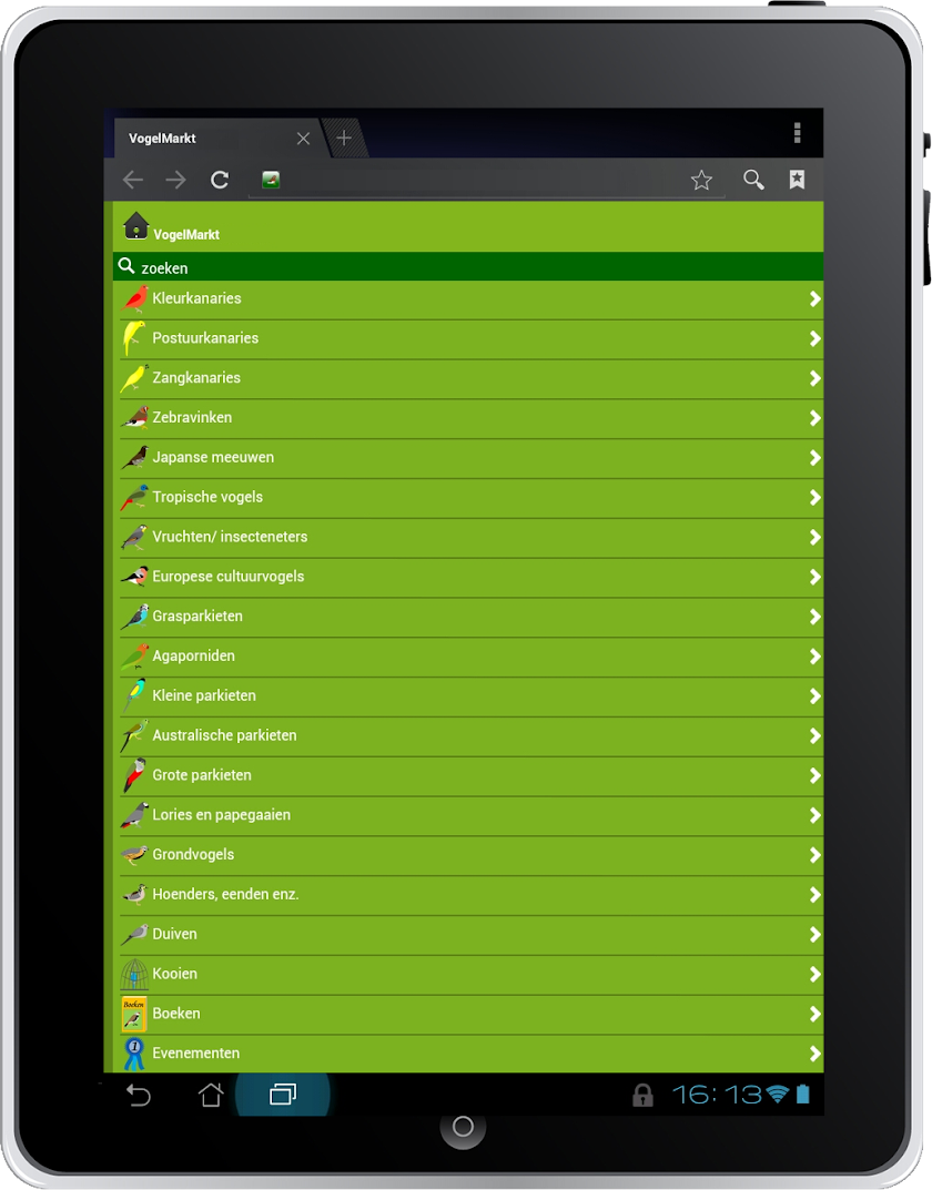 VogelMarkt.net Screen 3