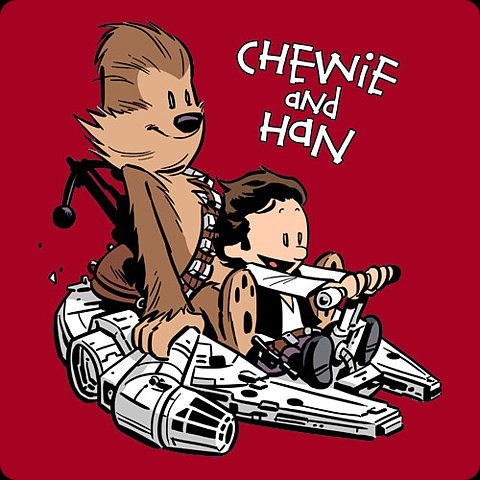 chewie and han star wars comic