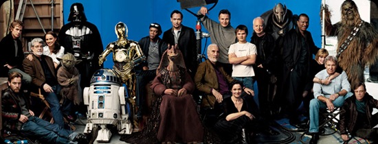 All the Star wars actors in one photo
