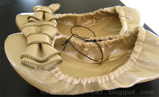 neutral colored ballet flats