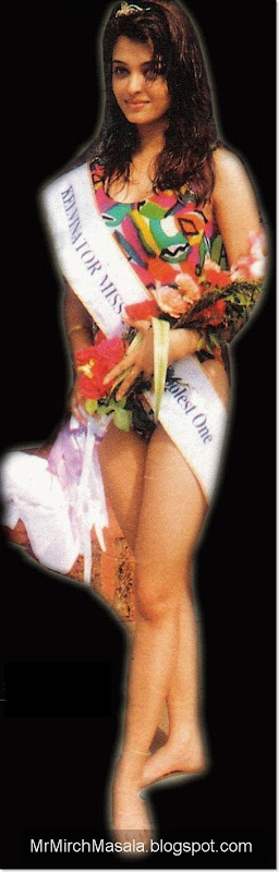 Aishwarya Rai Unseen Swimsuit Picture from Beauty Pageant...