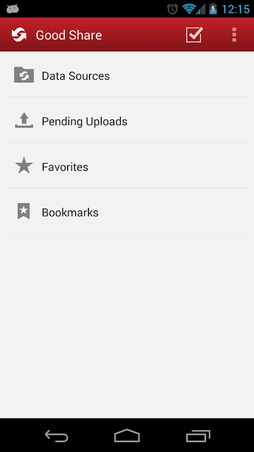 Android application Good Share screenshort