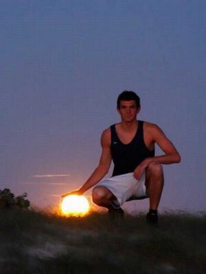 Playing with the moon