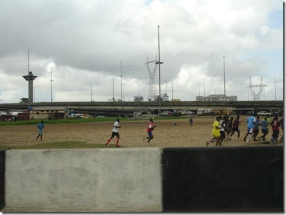 Football in Lagos on a cool Sunday morning