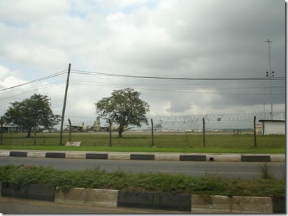 Air force jumbo planes parked at Lagos International airport