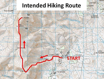 Intended Hiking Route