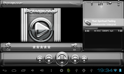 【免費音樂App】Poweramp skin Silver Glas luxe-APP點子