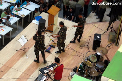A musical band from the Philippine Army was found playing at Gaisano Mall of Davao