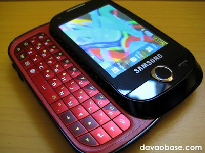 Samsung Corby Pro B5310, with touchscreen and sliding QWERTY keypad