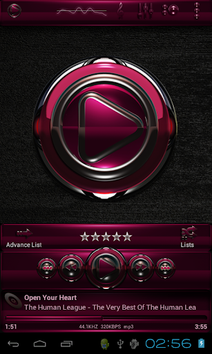 【免費音樂App】Poweramp skin Bordeaux Deluxe-APP點子