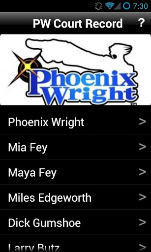 Phoenix Wright Court Record