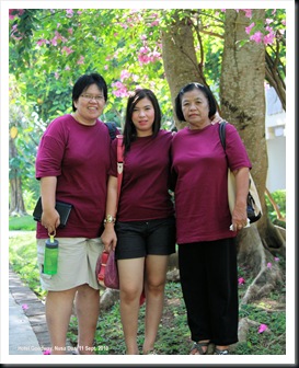 My aunt, my wife and my mother-in-law at Goodway Hotel, Nusa Dua, Bali