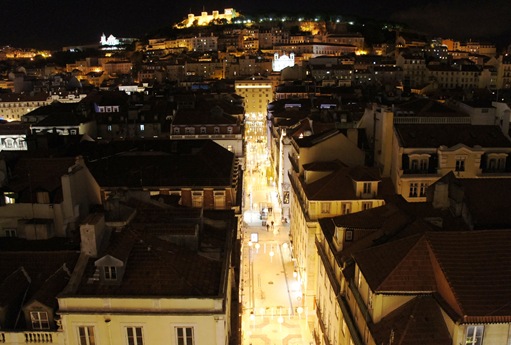 Baixa - Lisboa- vista a partir do elevador de St. Justa