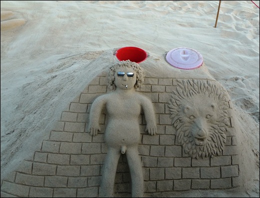 Praia de Mira - escultura na areia 1