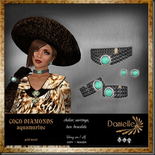 DANIELLE Coco Diamonds aquamarine