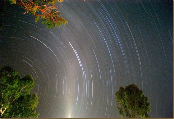 Stars wheeling overhead