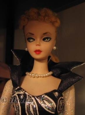 Barbie #1 doll original Mattel 1958 1959 Charity Ball Barbie gown for COTA
